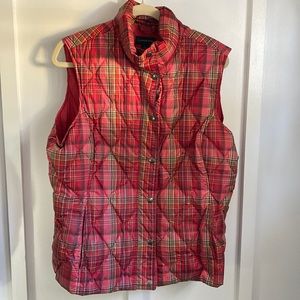 COPY - Lands End Plaid Festive Vest
